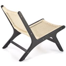 Fotoliu Halmar Foden (Black/Natural) Thumb