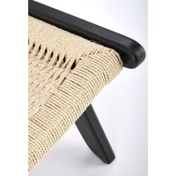 Fotoliu Halmar Foden (Black/Natural) Thumb