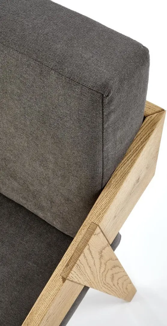 Fotoliu Halmar Freedom (Natural Oak/Grey)