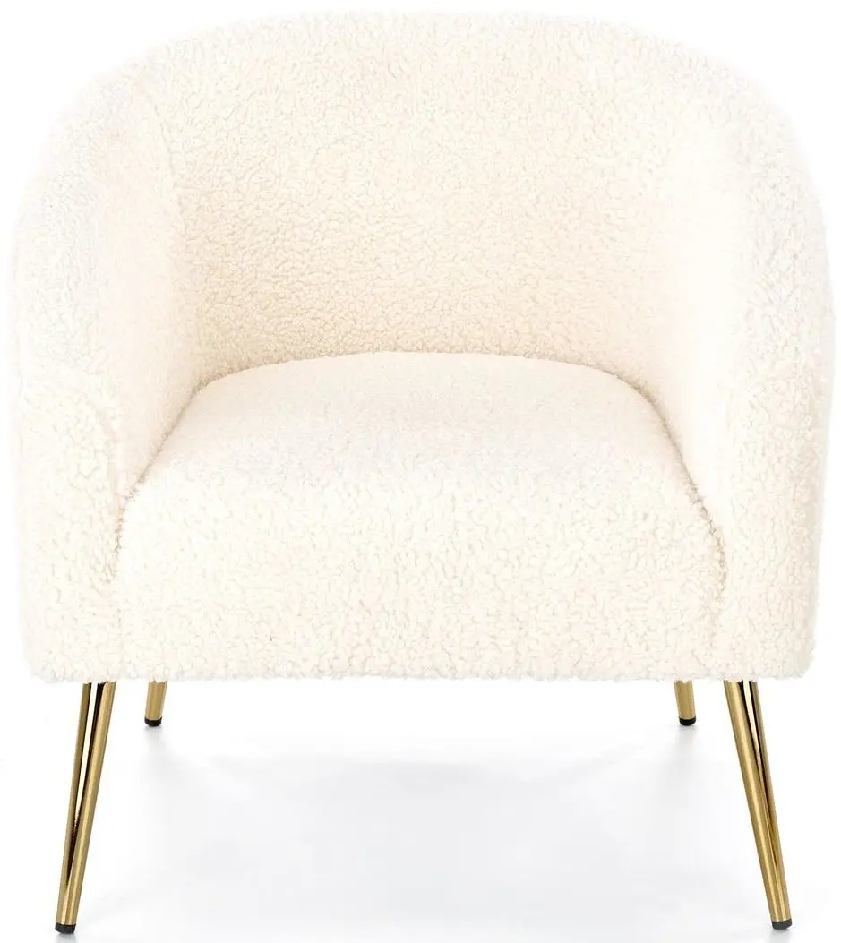 Fotoliu Halmar Grifon (Cream/Gold)