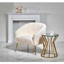 Fotoliu Halmar Grifon (Cream/Gold)