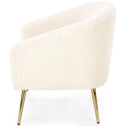 Fotoliu Halmar Grifon (Cream/Gold) Thumb