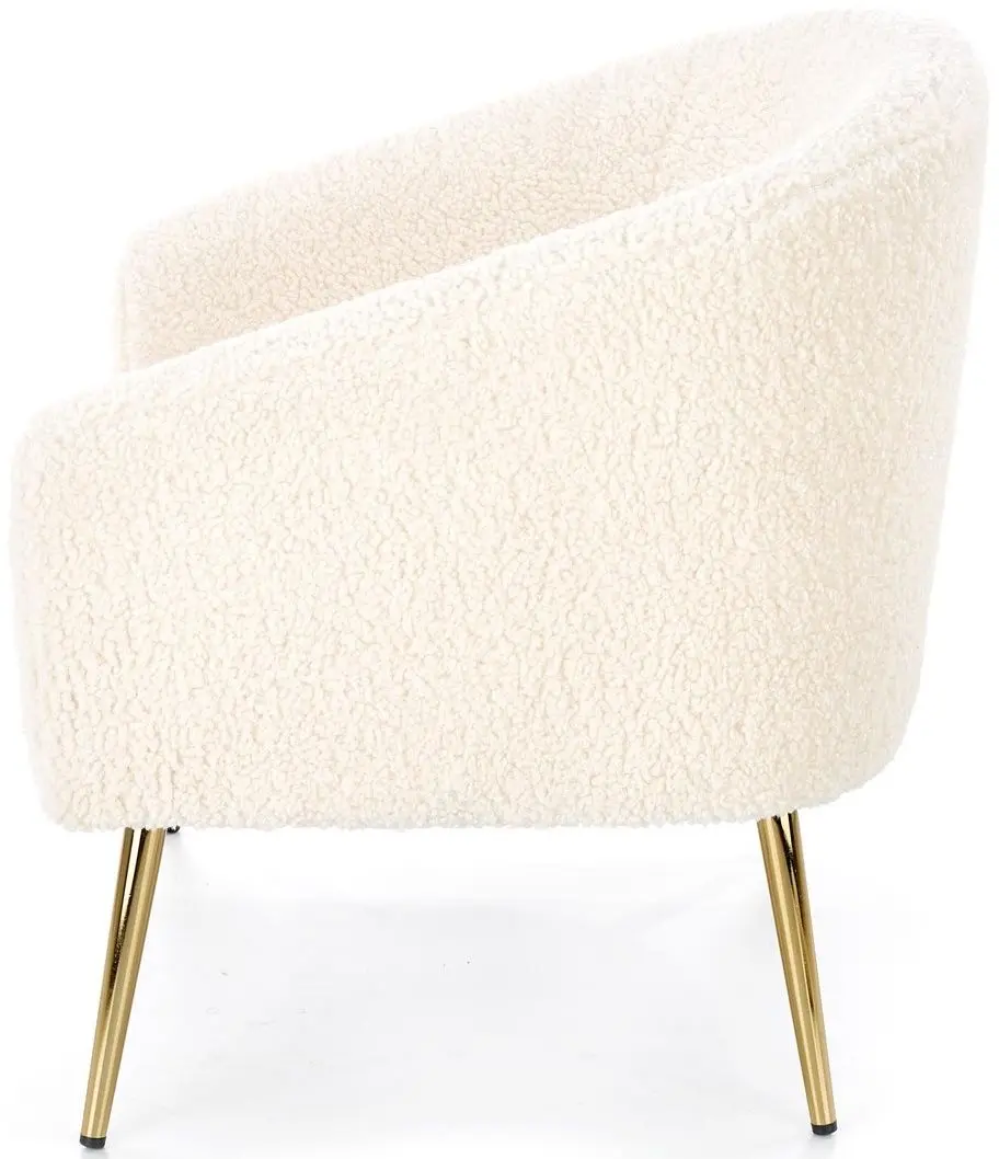 Fotoliu Halmar Grifon (Cream/Gold)