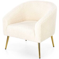 Fotoliu Halmar Grifon (Cream/Gold) Thumb