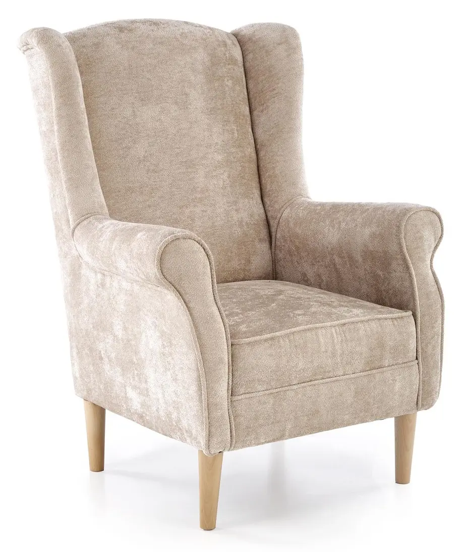 Fotoliu Halmar Hermes (Beige/Natural)