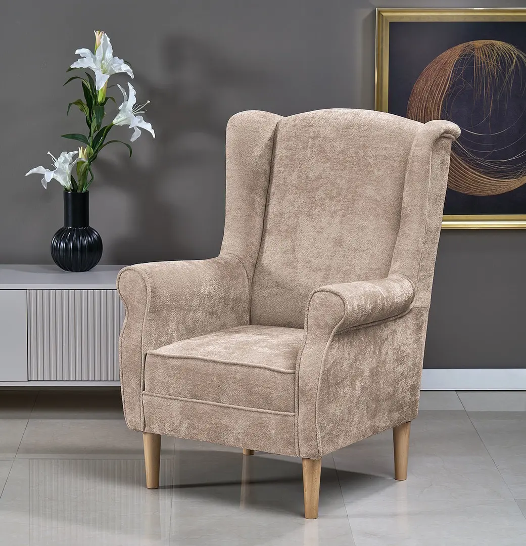 Fotoliu Halmar Hermes (Beige/Natural)