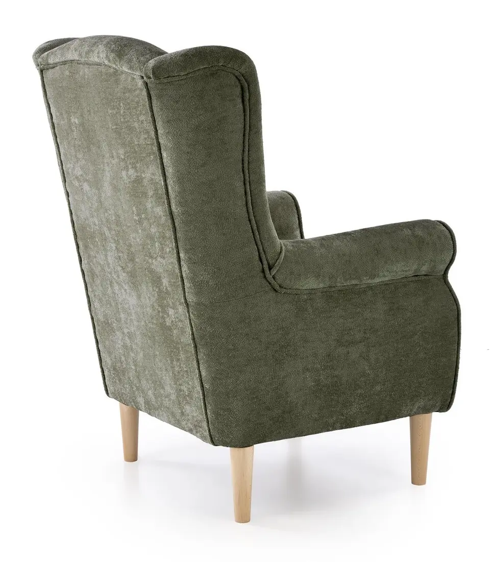 Fotoliu Halmar Hermes (Olive/Natural)