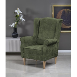 Fotoliu Halmar Hermes (Olive/Natural)