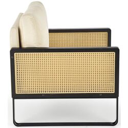 Fotoliu Halmar Ilario (Black/Natural) Thumb