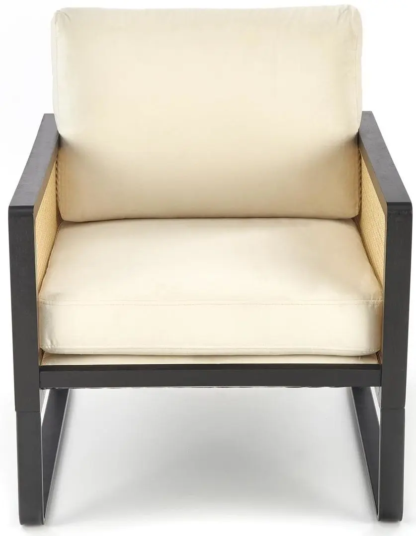 Fotoliu Halmar Ilario (Black/Natural)