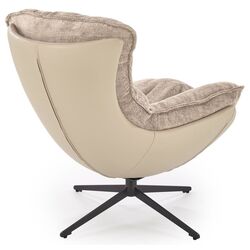 Кресло Halmar Lobster (Beige/Black) Thumb