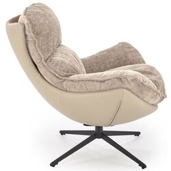 Кресло Halmar Lobster (Beige/Black) Thumb