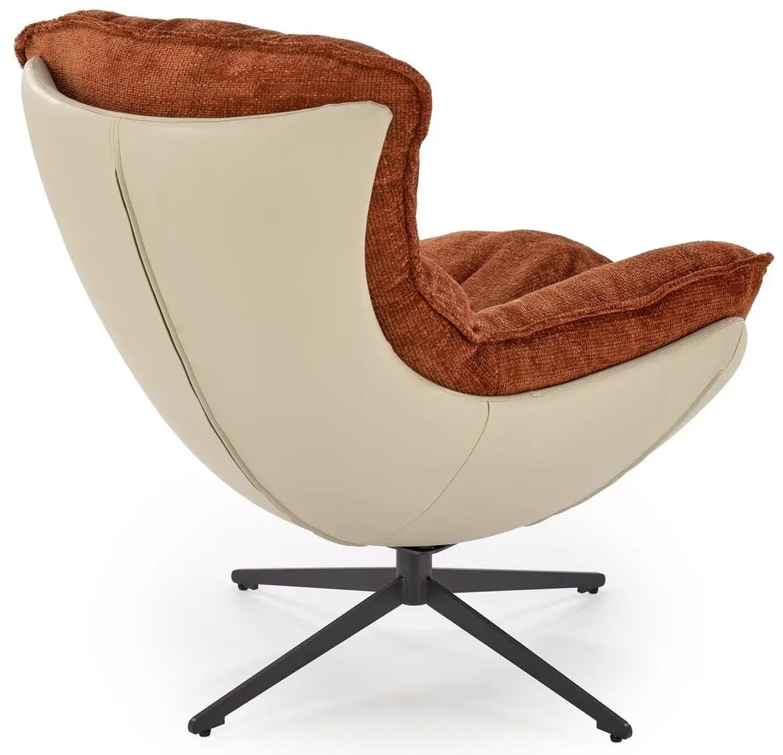 Fotoliu Halmar Lobster (Cinnamon/Black)