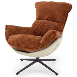 Fotoliu Halmar Lobster (Cinnamon/Black) Thumb