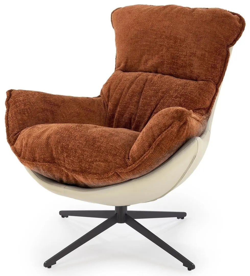 Fotoliu Halmar Lobster (Cinnamon/Black)