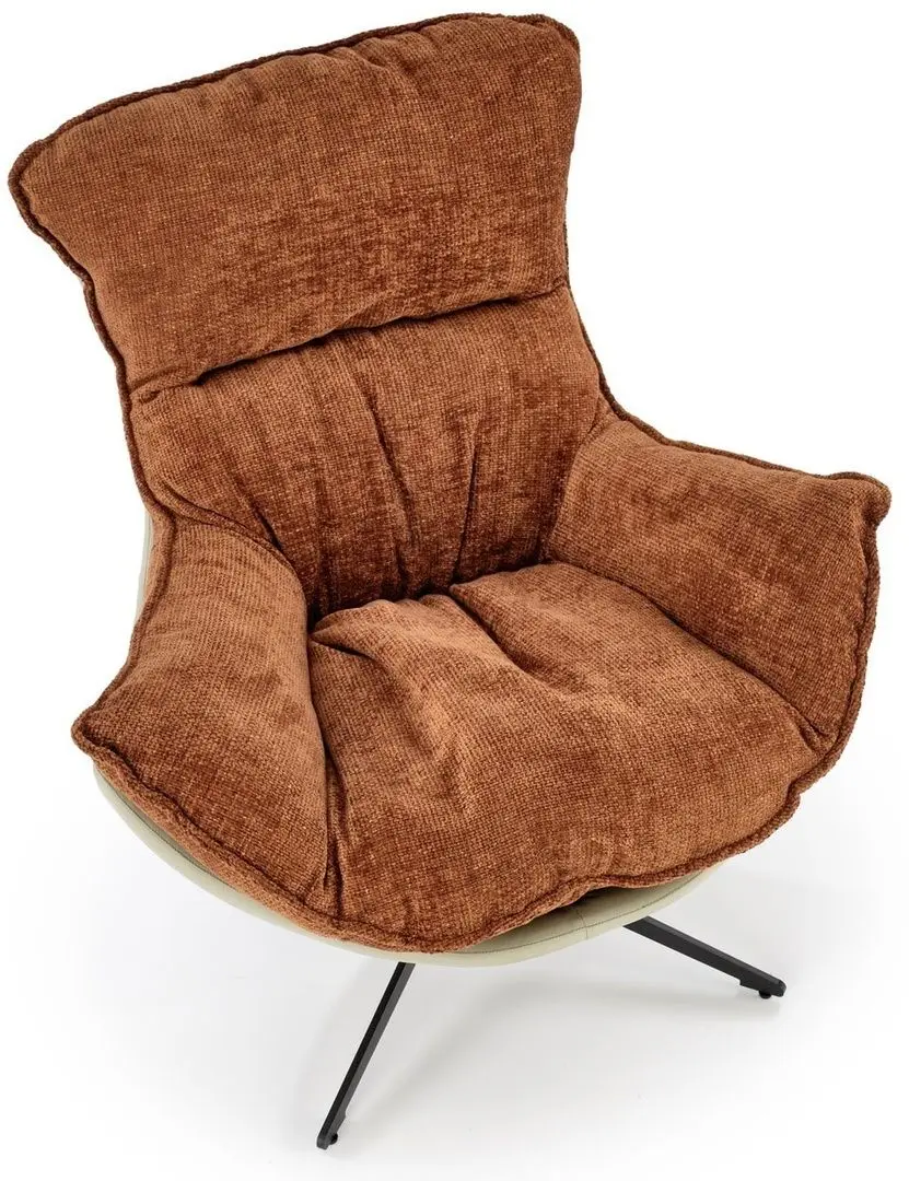 Fotoliu Halmar Lobster (Cinnamon/Black)