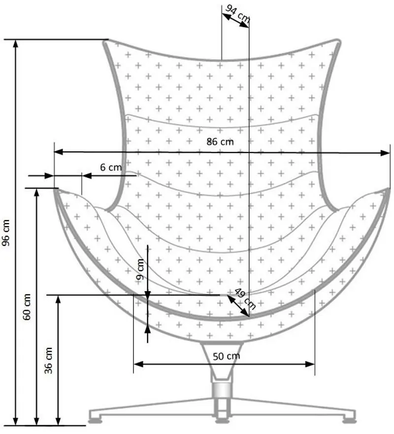 Fotoliu Halmar Luxor (Dark Brown) - 8