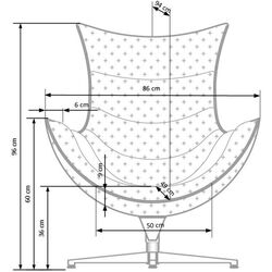 Fotoliu Halmar Luxor (Red) Thumb