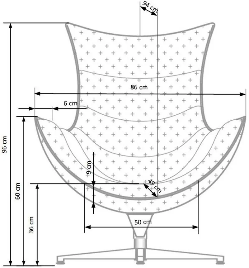 Fotoliu Halmar Luxor (Red)