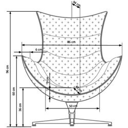 Кресло Halmar Luxor (White) Thumb