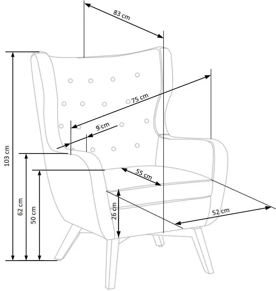 Кресло Halmar Marvel (Gray) - 11