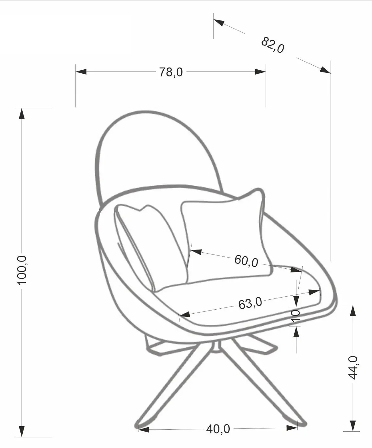 Fotoliu Halmar Merry 2 (Cappuccino) - 9