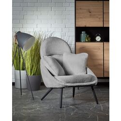 Fotoliu Halmar Merry (Gray/Black)