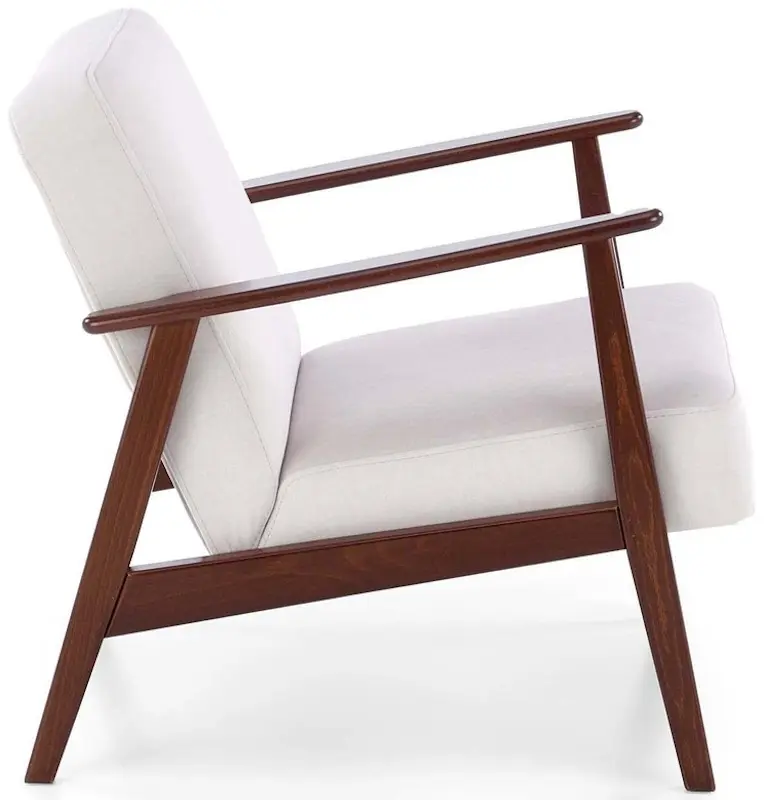 Fotoliu Halmar Milano 1S Castel 04 (Light Beige/Dark Walnut) - 2