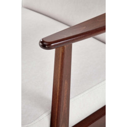 Fotoliu Halmar Milano 1S Castel 04 (Light Beige/Dark Walnut) Thumb