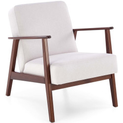 Кресло Halmar Milano 1S Castel 04 (Light Beige/Dark Walnut)
