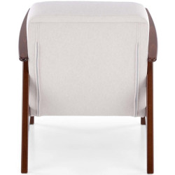 Fotoliu Halmar Milano 1S Castel 04 (Light Beige/Dark Walnut) Thumb
