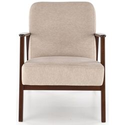 Fotoliu Halmar Milano 1S Castel 15 (Beige/Dark Walnut) Thumb