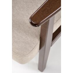Fotoliu Halmar Milano 1S Castel 15 (Beige/Dark Walnut) Thumb