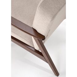 Fotoliu Halmar Milano 1S Castel 15 (Beige/Dark Walnut) Thumb