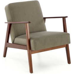 Кресло Halmar Milano 1S Castel 39 (Olive/Dark Walnut)