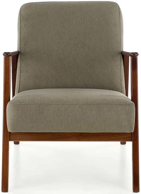 Fotoliu Halmar Milano 1S Castel 39 (Olive/Dark Walnut) - 6