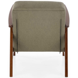 Fotoliu Halmar Milano 1S Castel 39 (Olive/Dark Walnut) Thumb