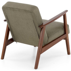 Fotoliu Halmar Milano 1S Castel 39 (Olive/Dark Walnut) Thumb