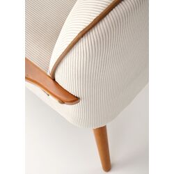 Кресло Halmar Pastore (Light Beige/Light Walnut) Thumb