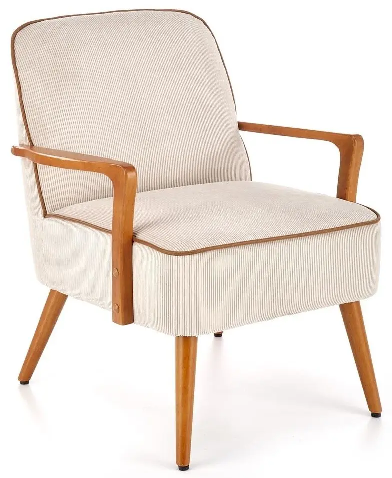 Кресло Halmar Pastore (Light Beige/Light Walnut)