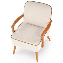 Кресло Halmar Pastore (Light Beige/Light Walnut) Thumb