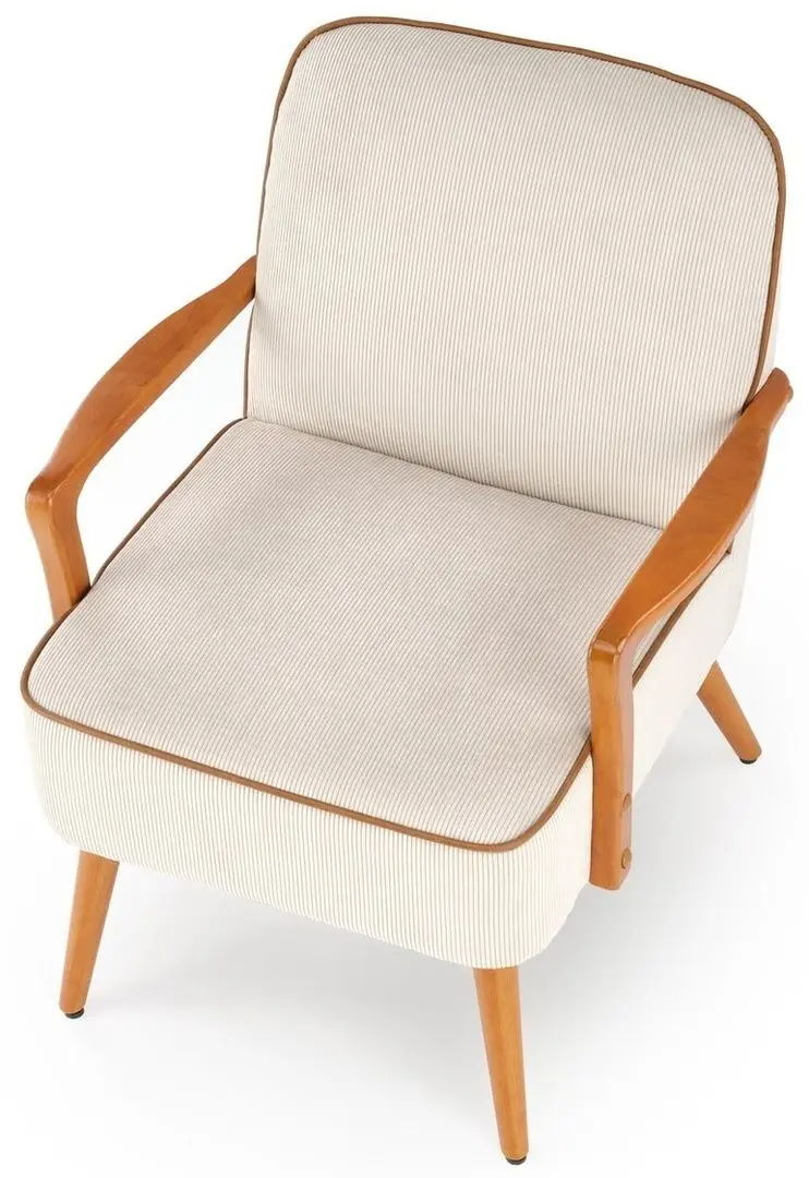 Кресло Halmar Pastore (Light Beige/Light Walnut)
