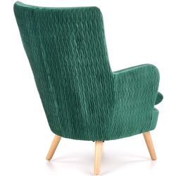 Fotoliu Halmar Ravel (Dark Green/Natural) Thumb