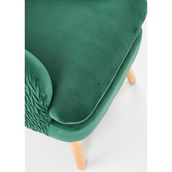 Fotoliu Halmar Ravel (Dark Green/Natural) Thumb