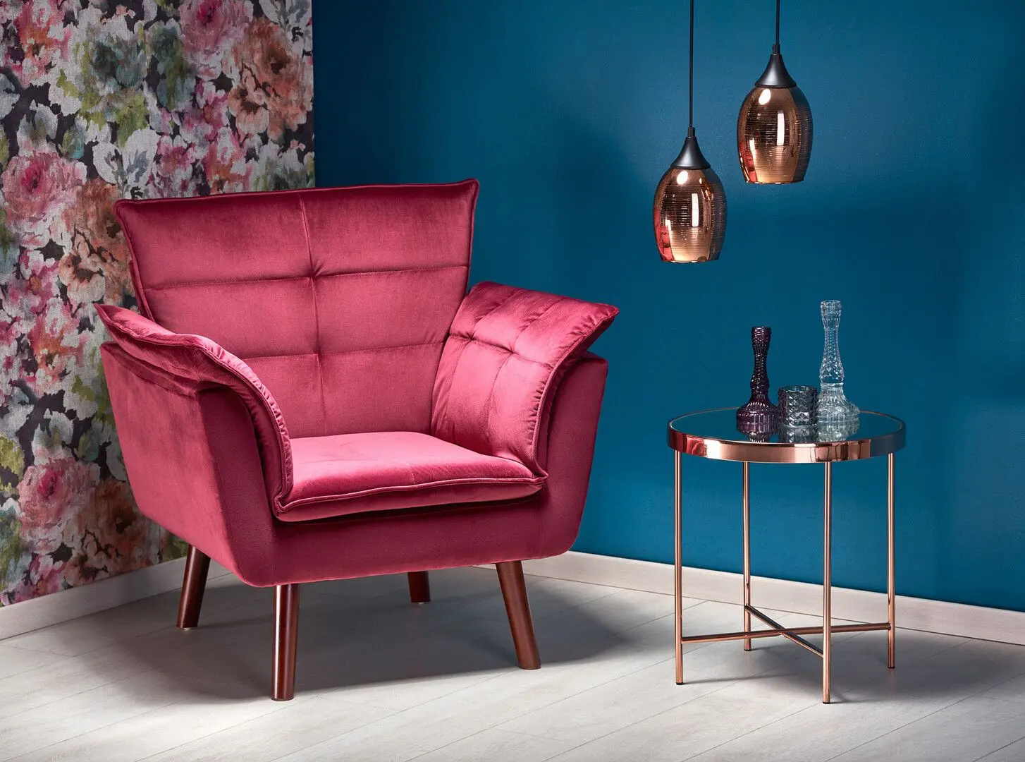 Fotoliu Halmar Rezzo (Maroon) - 5