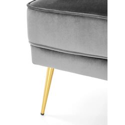 Fotoliu Halmar Santi (Gray/Golden) Thumb