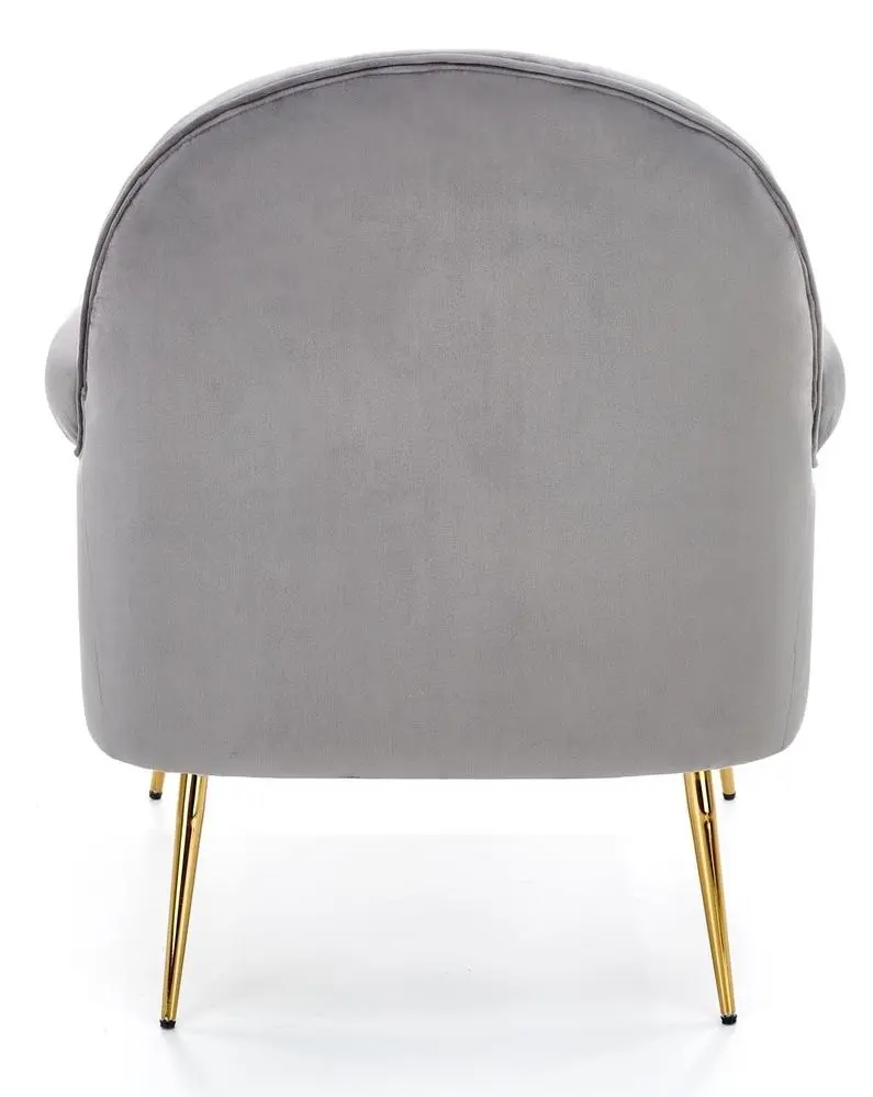 Fotoliu Halmar Santi (Gray/Golden) - 5