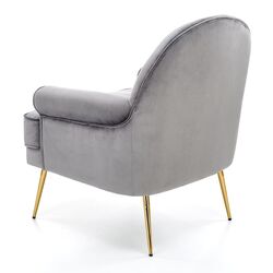 Fotoliu Halmar Santi (Gray/Golden) Thumb