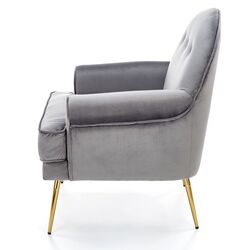 Fotoliu Halmar Santi (Gray/Golden) Thumb
