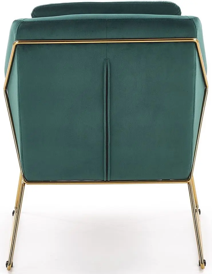 Fotoliu Halmar Soft 3 (Dark Green/Gold)